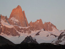 Mt. Fitz Roy at sunrise -  Intense Trekking Patagonia trails (VAT) with Patagonia Adventure Trip